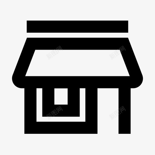 商店咖啡馆商场图标svg_新图网 https://ixintu.com 咖啡馆 商场 商店 材料图标 零售