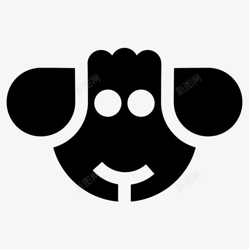 羊动物黑羊图标svg_新图网 https://ixintu.com 动物 头 牲畜 羊 羊肉 耶稣降生的故事 黑羊
