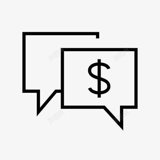 钱说独白引述图标svg_新图网 https://ixintu.com 回应 引述 独白 生意 要钱 钱说
