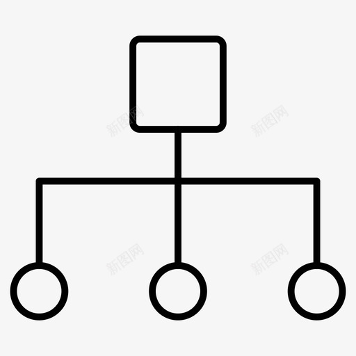网络银行连接图标svg_新图网 https://ixintu.com 分发 用户界面细线图标 网络 连接 银行 链接
