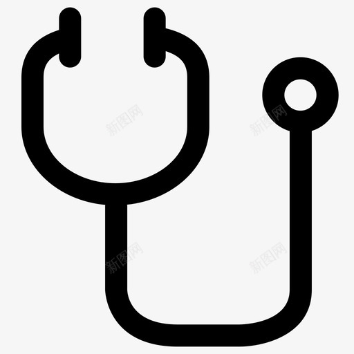 听诊器检查健康图标svg_新图网 https://ixintu.com 健康 听诊器 检查