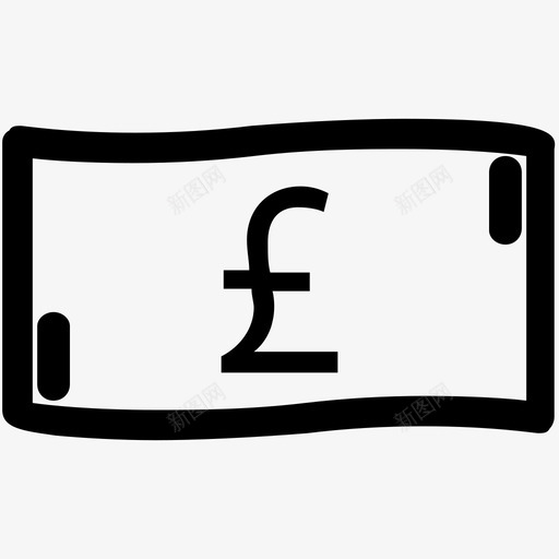 英镑现金英语图标svg_新图网 https://ixintu.com 商业金融1 现金 英语 英镑 货币