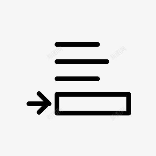 段落后空格对齐排序图标svg_新图网 https://ixintu.com 对齐 对齐和排序 排序 文本 段落后空格