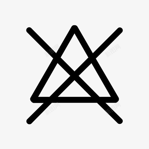 不可漂白洗衣洗涤图标svg_新图网 https://ixintu.com 不可漂白 洗涤 洗涤衣物 洗涤说明 洗衣