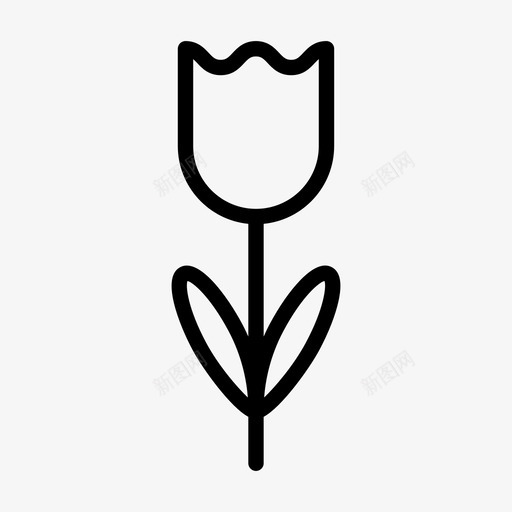 花礼物情花图标svg_新图网 https://ixintu.com 情人节 情花 礼物 花