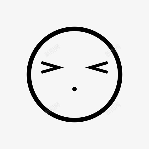 害羞脸红表情图标svg_新图网 https://ixintu.com 害羞 情绪化 脸红 表情 顽皮