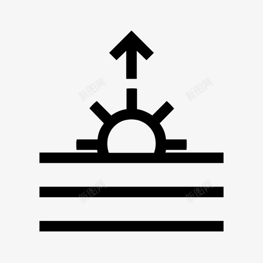 日出预报早晨图标svg_新图网 https://ixintu.com 天气预报 日出 早晨 阳光 预报