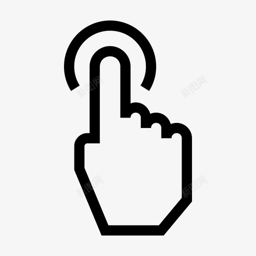 手势手指手向上图标svg_新图网 https://ixintu.com 手势 手向上 手指 拇指 指向 界面