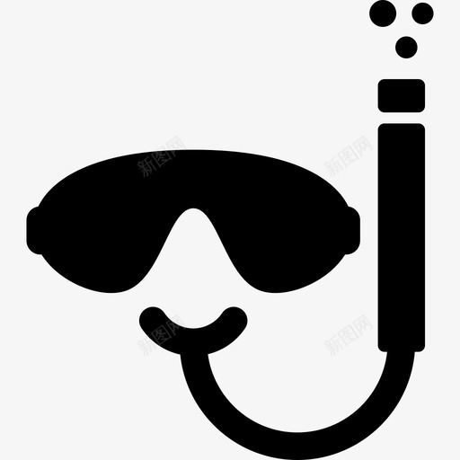 潜水面罩和潜水管体育暑假图标svg_新图网 https://ixintu.com 体育 暑假 潜水面罩和潜水管