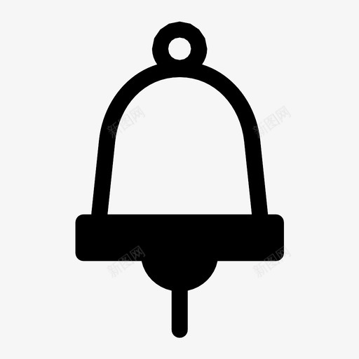 警钟教堂铃铃声图标svg_新图网 https://ixintu.com 教堂铃 警钟 铃声
