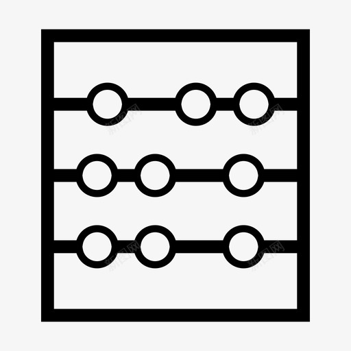算盘会计计算图标svg_新图网 https://ixintu.com 会计 学校 数学 算盘 计数 计算