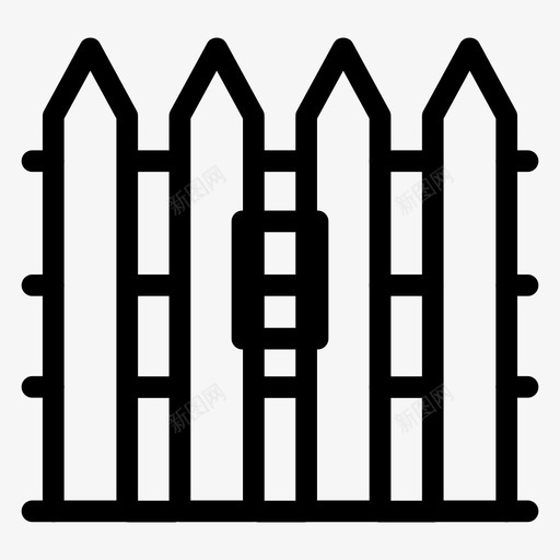 墙屏障边界图标svg_新图网 https://ixintu.com 墙 安全 屏障 房地产 房地产实线图标 边界