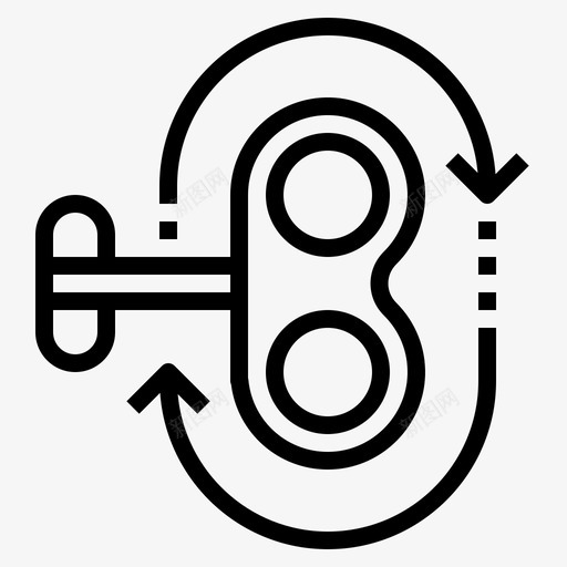 发条时钟电源图标svg_新图网 https://ixintu.com 发条 时钟 机器人 玩具 电源
