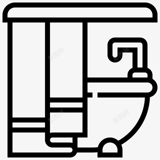 浴缸浴室东西图标svg_新图网 https://ixintu.com 东西 浴室 浴室的东西 浴缸