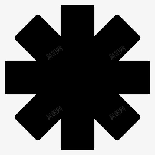 医护人员星号医院图标svg_新图网 https://ixintu.com 医务人员 医护人员 医院 星号