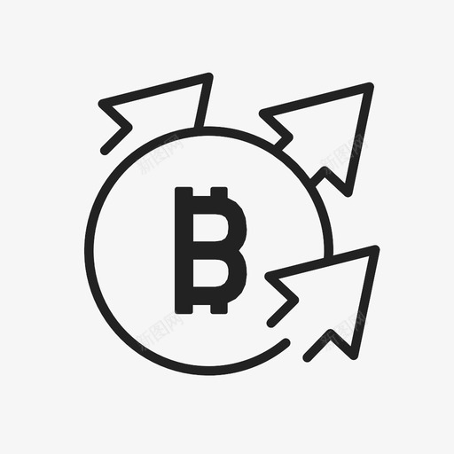 比特币增长比特币货币图标svg_新图网 https://ixintu.com 数字货币 比特币 比特币增长 虚拟货币 货币 货币收藏