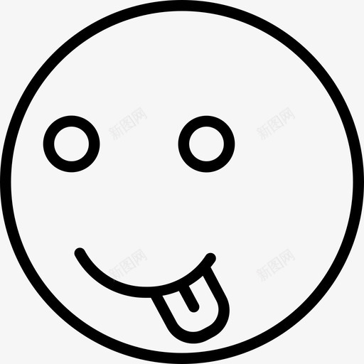 美味表情笑脸图标svg_新图网 https://ixintu.com 笑脸 美味 表情 表情微笑