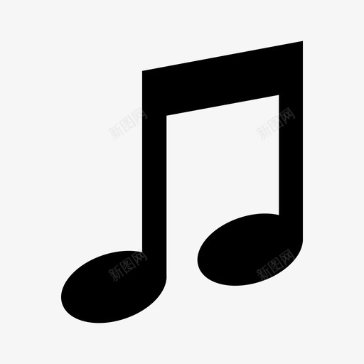 音符旋律声音图标svg_新图网 https://ixintu.com 声音 旋律 音符