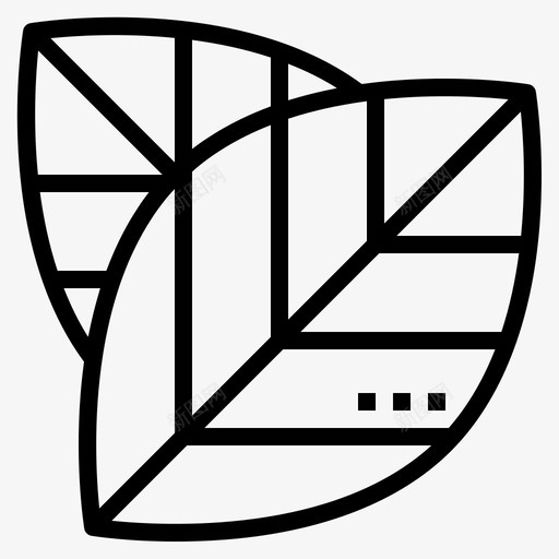 树叶生态绿色图标svg_新图网 https://ixintu.com 树叶 环境 生态 绿色 自然