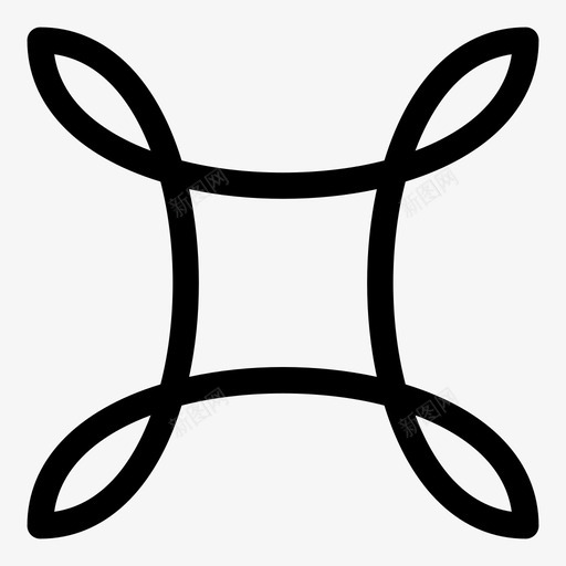 图案装饰花卉轮廓图标svg_新图网 https://ixintu.com 图案 花卉轮廓 装饰