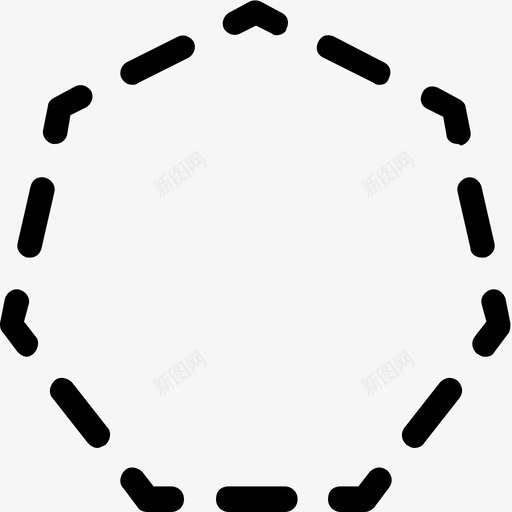 七边形几何学家图标svg_新图网 https://ixintu.com 七边形几何学家