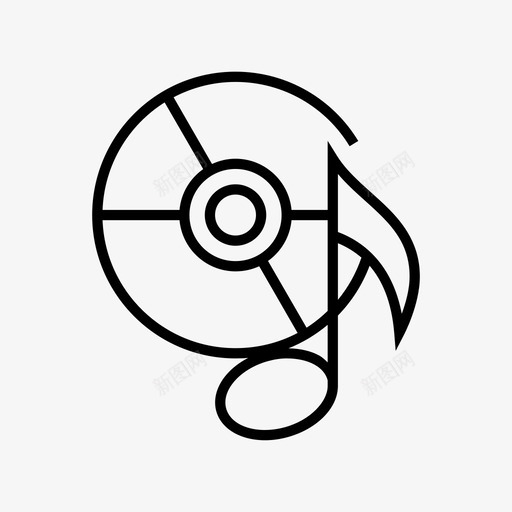 媒体光学音频数字媒体光盘图标svg_新图网 https://ixintu.com 光盘 媒体光学音频 数字媒体 设备 调音 音乐记录