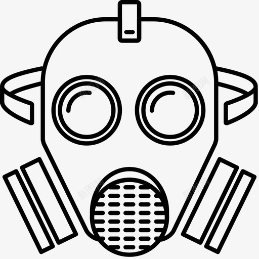 防毒面具呼吸毒药图标svg_新图网 https://ixintu.com 医生 呼吸 呼吸器 毒药 防护 防毒面具
