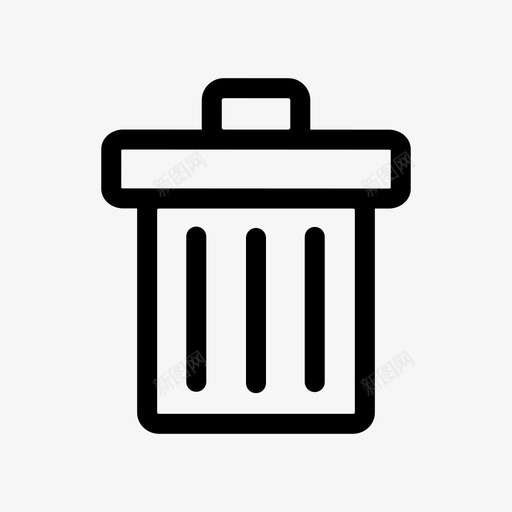 回收站处理垃圾图标svg_新图网 https://ixintu.com 回收 回收站 垃圾 基本ui线性图标集 处理