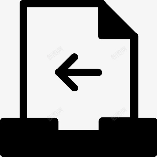 抽屉文件上一个文件字形图标svg_新图网 https://ixintu.com 抽屉文件上一个 文件字形