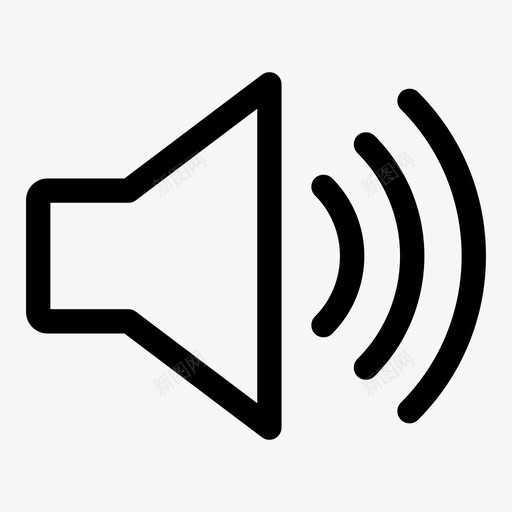 高音乐音量设置图标svg_新图网 https://ixintu.com 音量设置 高音乐