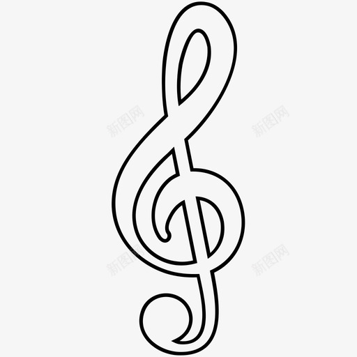 音阶旋律音符图标svg_新图网 https://ixintu.com 旋律 音符 音阶 颤音