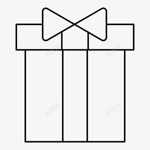 礼物庆祝新年图标svg_新图网 https://ixintu.com 庆祝 新年 新年礼物 礼物
