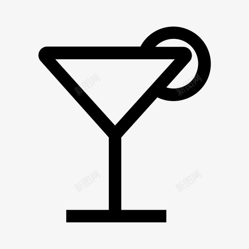 酒玻璃杯酒杯图标svg_新图网 https://ixintu.com 玻璃杯 酒 酒杯