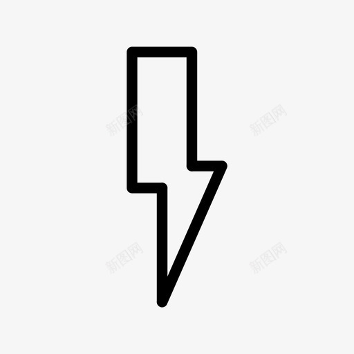 电源符号危险电图标svg_新图网 https://ixintu.com 危险 电 电力 电源符号 闪光 闪电