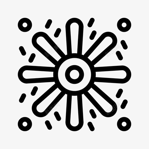 烟花圣诞节假日图标svg_新图网 https://ixintu.com 假日 圣诞节 新年 火箭 烟花