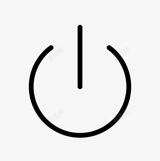 电源关开图标svg_新图网 https://ixintu.com 关 开 开关 插头 电力 电源