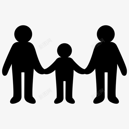 父母和孩子家庭监护人图标svg_新图网 https://ixintu.com 人 家庭 父母和孩子 监护人