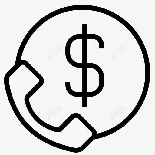 商务电话商务对话呼叫中心图标svg_新图网 https://ixintu.com 呼叫中心 商务对话 商务电话 财务