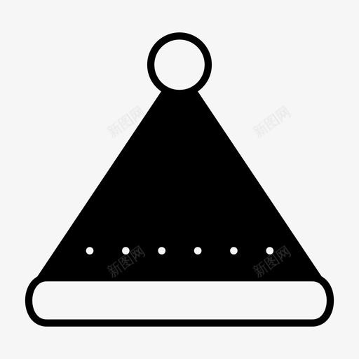圣诞帽服装圣诞老人图标svg_新图网 https://ixintu.com 冬天 圣诞帽 圣诞老人 圣诞节 服装