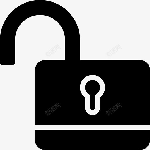 解锁应用程序按钮图标svg_新图网 https://ixintu.com Pretyconsessentialssolid 交互 应用程序 按钮 文件 解锁 通信