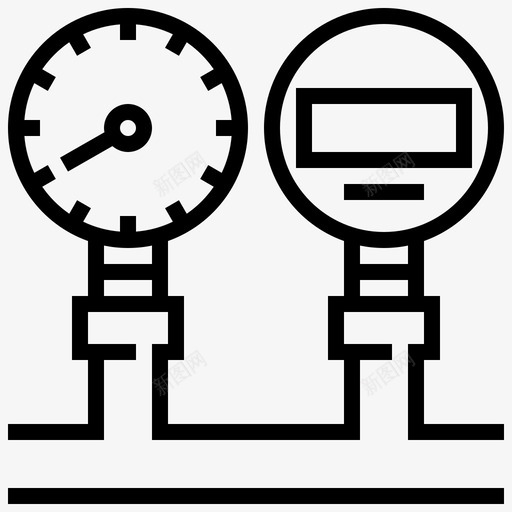 油压表机械修理图标svg_新图网 https://ixintu.com 修理 机械 油压表