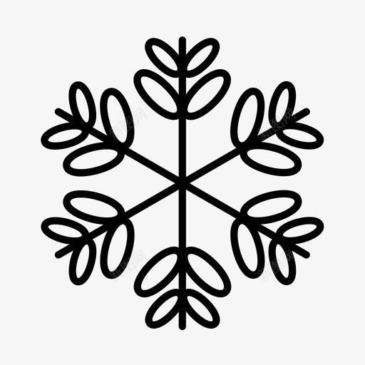 雪花圣诞装饰新年图标svg_新图网 https://ixintu.com 圣诞节 圣诞装饰 新年 雪花 雪花天使
