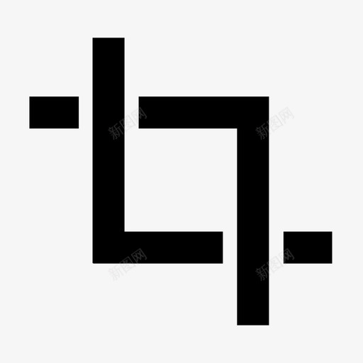 裁剪工具裁剪照片相框图标svg_新图网 https://ixintu.com photoshop 创意软件工具 尺寸 正方形 相框 裁剪工具 裁剪照片