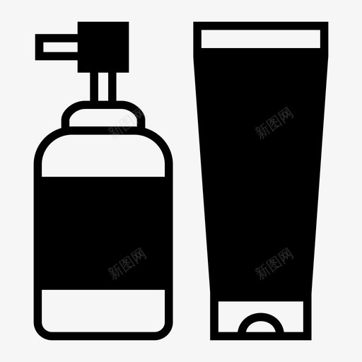 美发产品美容化妆品图标svg_新图网 https://ixintu.com 化妆品 沙龙 美发产品 美容