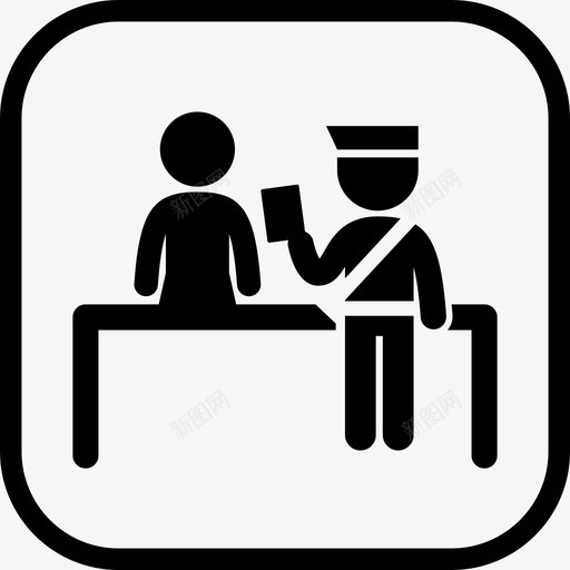 移民检查点地图和标志指示图标svg_新图网 https://ixintu.com 地图和标志 指示 移民检查点