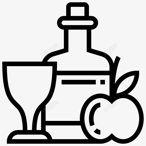 饮料瓶子秋季元素图标svg_新图网 https://ixintu.com 瓶子 秋季元素 饮料
