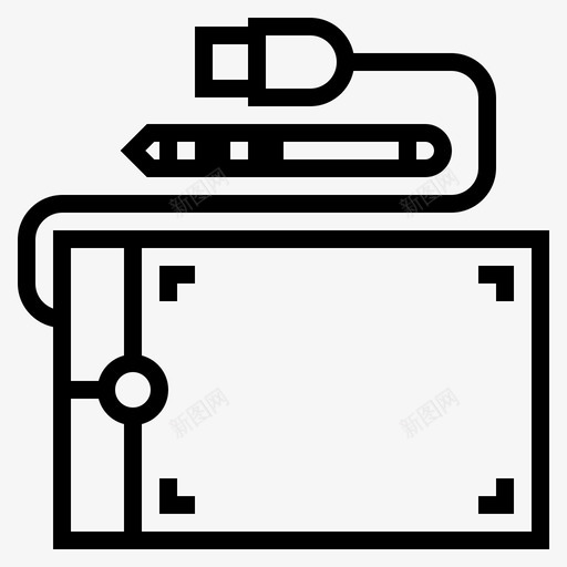 平板电脑触控笔笔屏幕图标svg_新图网 https://ixintu.com 小工具 屏幕 平板电脑触控笔 笔