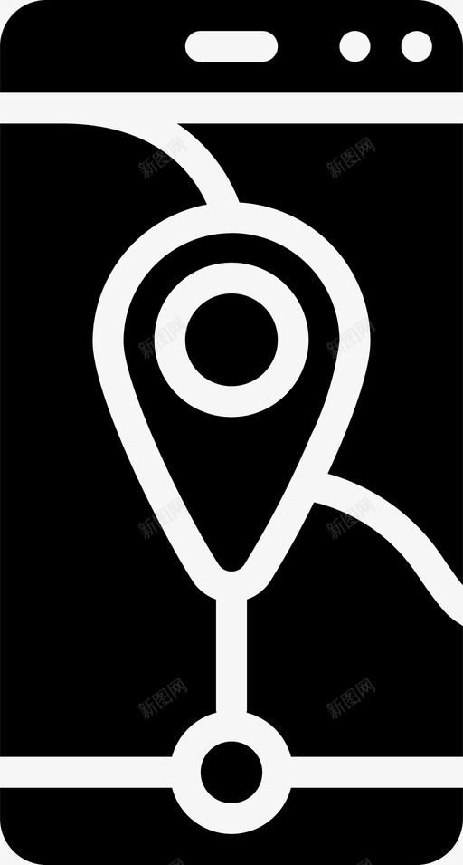 手机地图地理位置地图pin图标svg_新图网 https://ixintu.com 地图pin 地理位置 地理实体 手机地图 移动gps