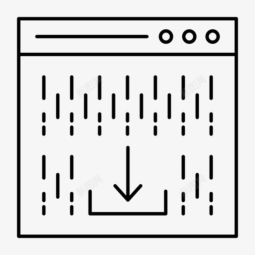 浏览器互联网图标svg_新图网 https://ixintu.com 下载 互联网 在线 技术 浏览器 网络和搜索引擎优化线图标