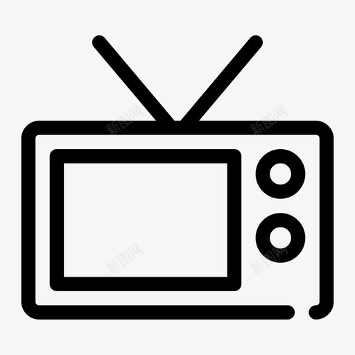 电视广播频道图标svg_新图网 https://ixintu.com 媒体 广播 电台 电视 节目 频道